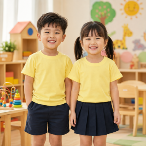 Ảnh đại diện Mẫu áo thun cổ tròn đồng phục mầm non