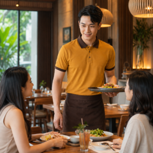 Ảnh hoạt động Mẫu áo polo đồng phục nhà hàng