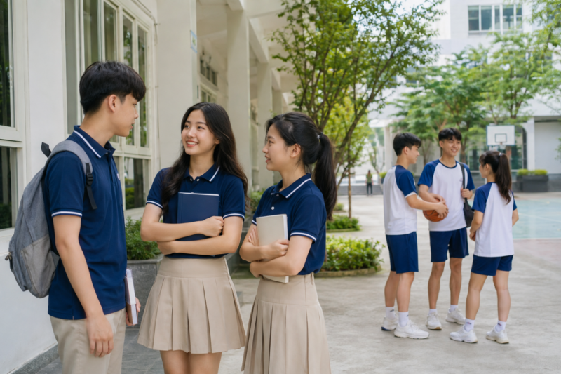 Áo polo đồng phục học sinh