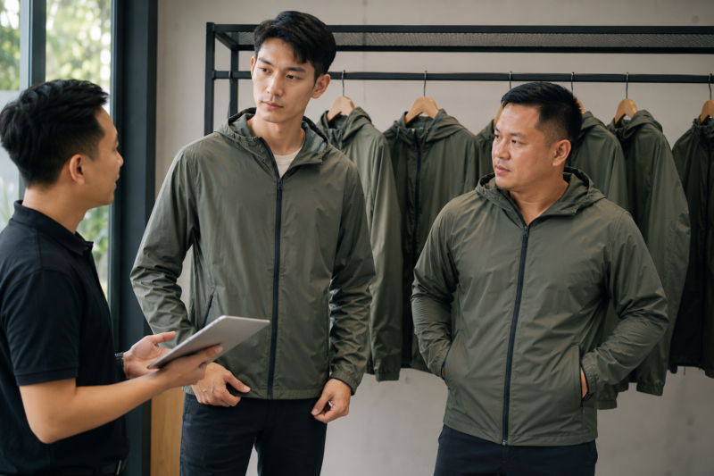Bảng size áo gió