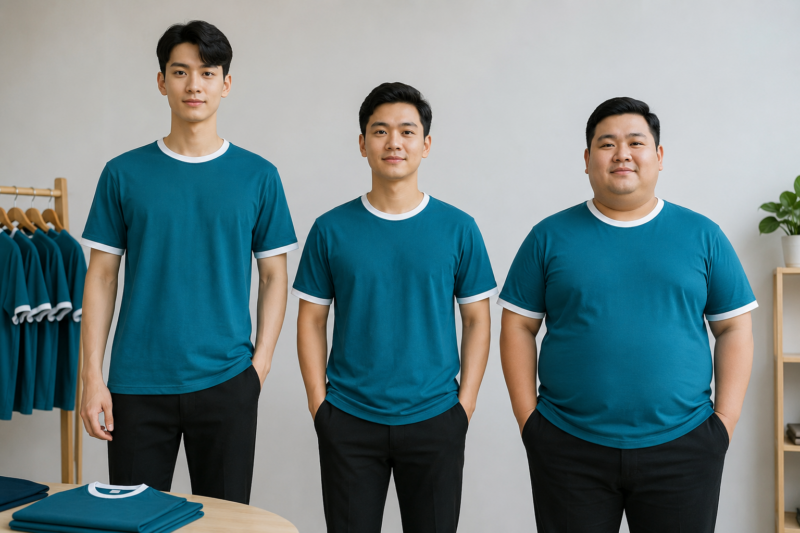 Cách chọn size áo thun theo dáng người