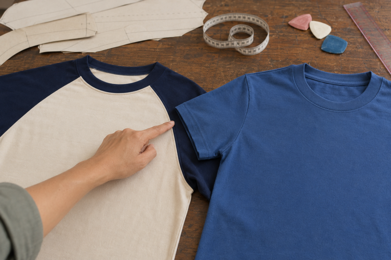 Cấu trúc tay áo raglan