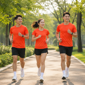 Chạy cùng Mẫu áo thun đồng phục chạy bộ