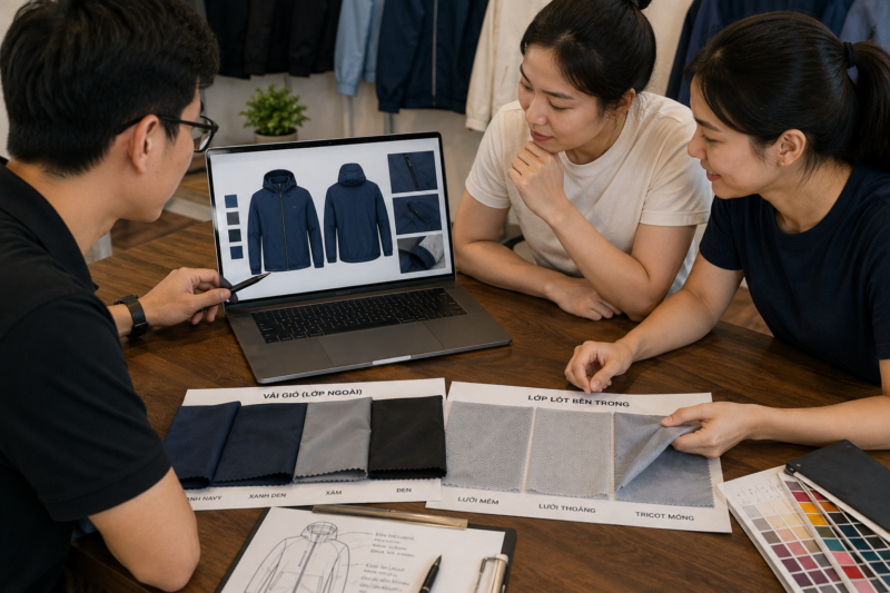 Chọn lớp lót áo khoác gió 2 lớp
