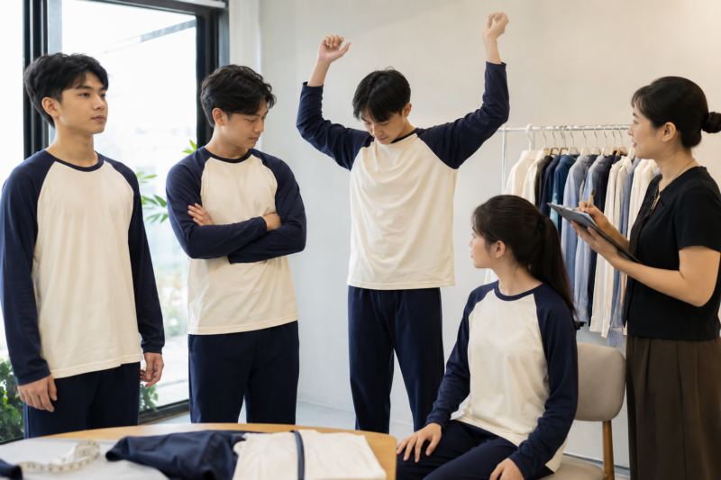 Chọn size áo lớp raglan