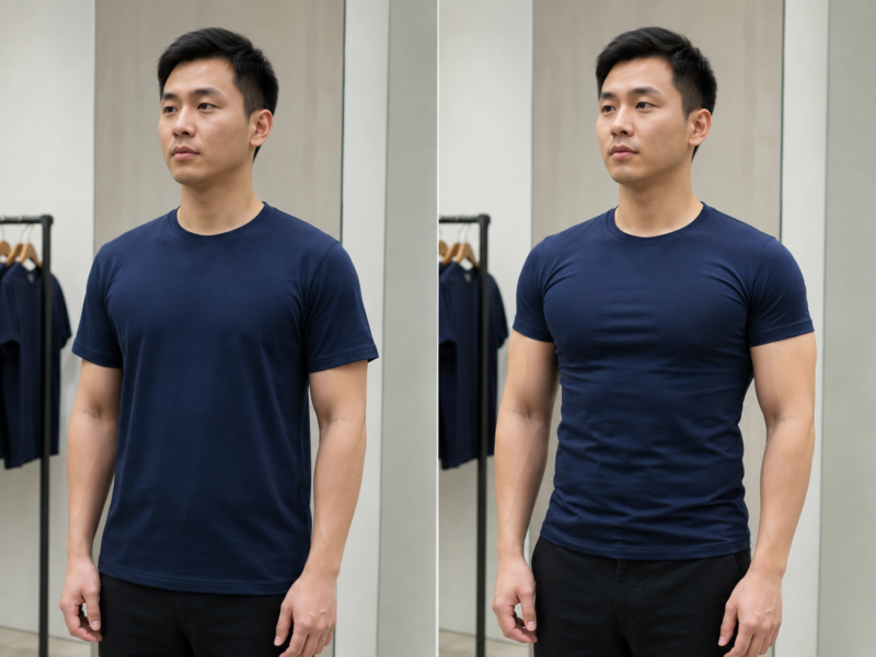 Chọn size áo thun đồng phục vừa người
