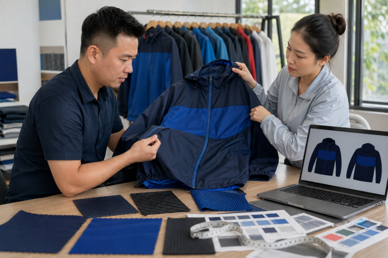 Chọn vải may áo khoác gió