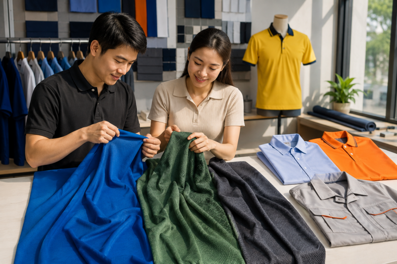 Chọn vải may đồng phục công ty