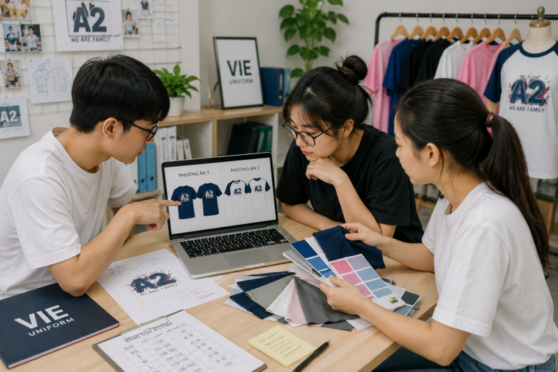 Đặt áo lớp số lượng ít
