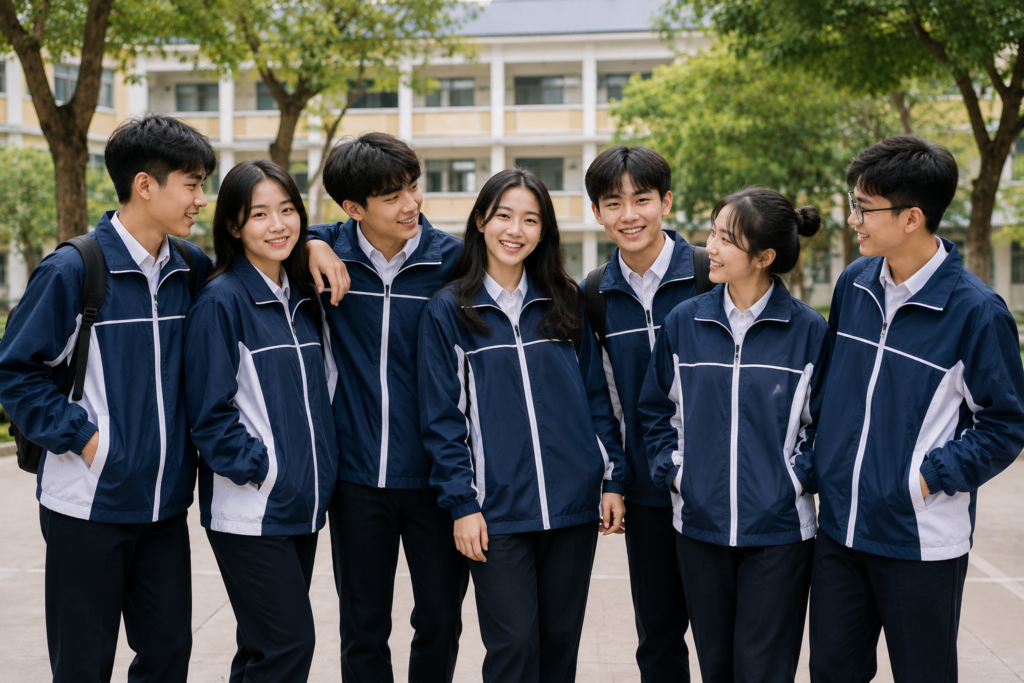 Đồng phục áo khoác gió học sinh