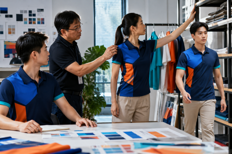 Form may áo đồng phục công ty