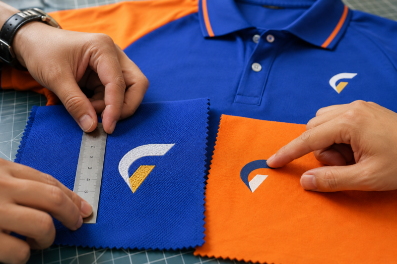 In thêu logo đồng phục công ty