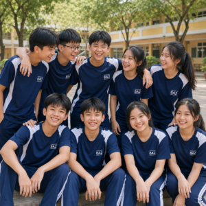 Lớp mặc Mẫu Áo lớp cho học sinh cấp 2