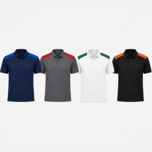Màu áo Mẫu áo polo phối vai đồng phục