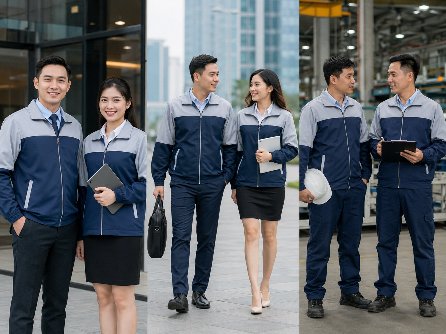 Mẫu áo khoác gió công ty cho từng bộ phận