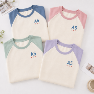 Mẫu áo lớp Hàn Quốc phối nhiều màu pastel