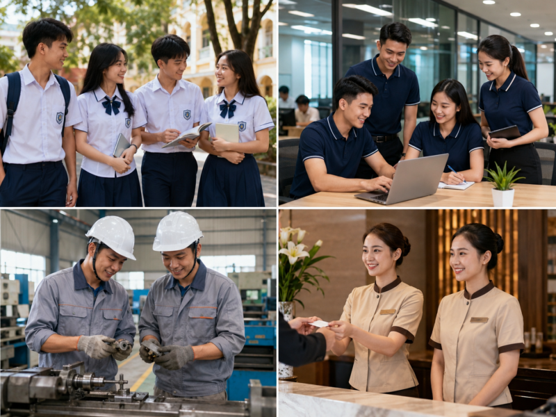 Mẫu đồng phục theo môi trường sử dụng