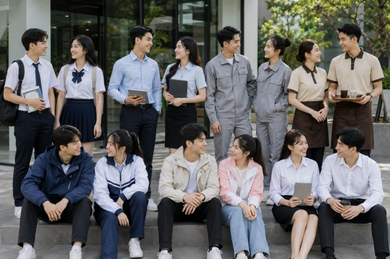 Mẫu đồng phục theo yêu cầu