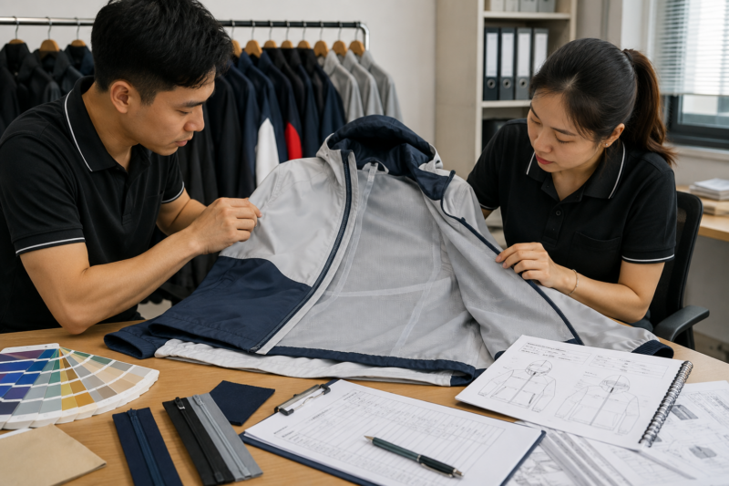May áo khoác gió 2 lớp
