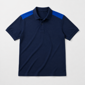 Phôi áo Mẫu áo polo phối vai đồng phục