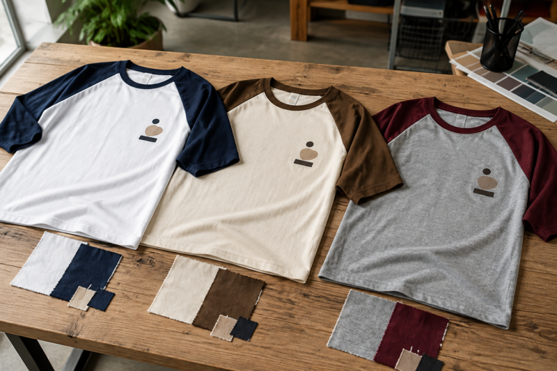 Phối màu áo lớp raglan