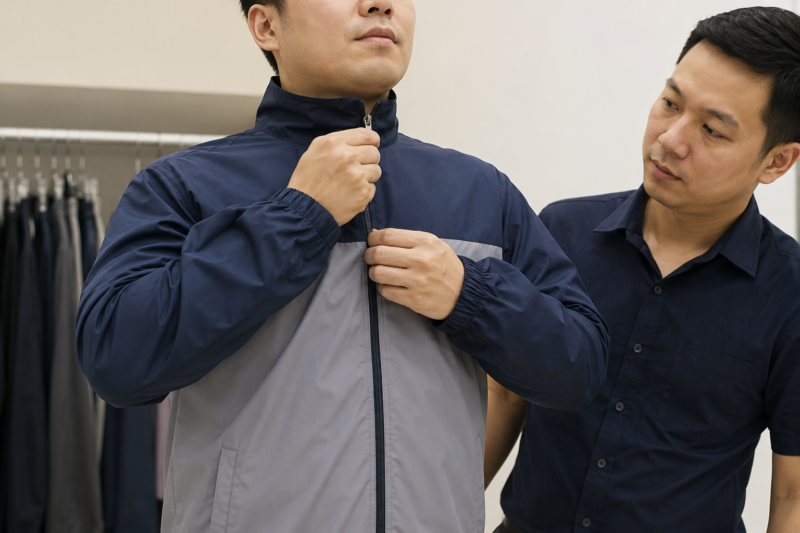 Size áo khoác đồng phục