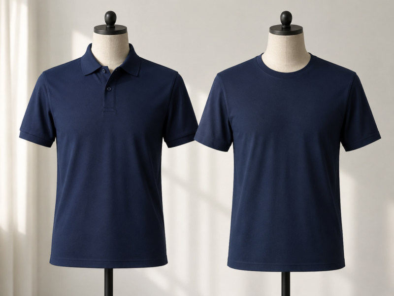 Size áo polo đồng phục và áo cổ tròn