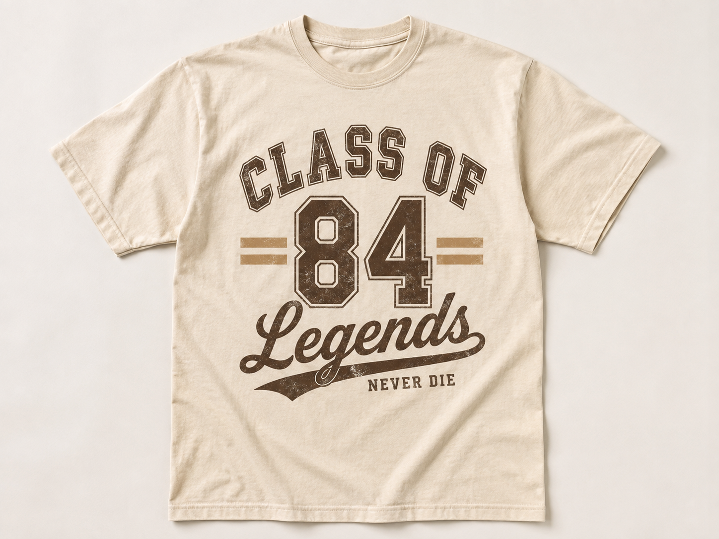 Slogan áo lớp vintage