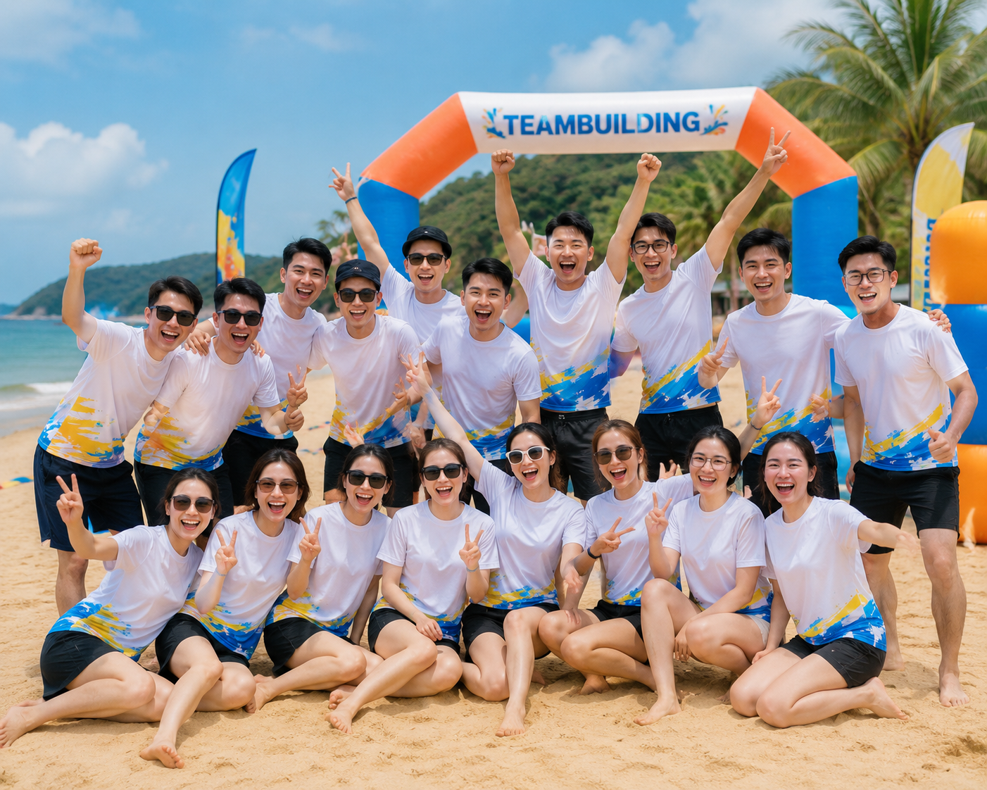 Tập thể Mẫu áo thun teambuilding cổ tròn1 Tập thể Mẫu áo thun teambuilding cổ tròn1