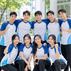 Tập thể mặc Mẫu áo thun đồng phục câu lạc bộ