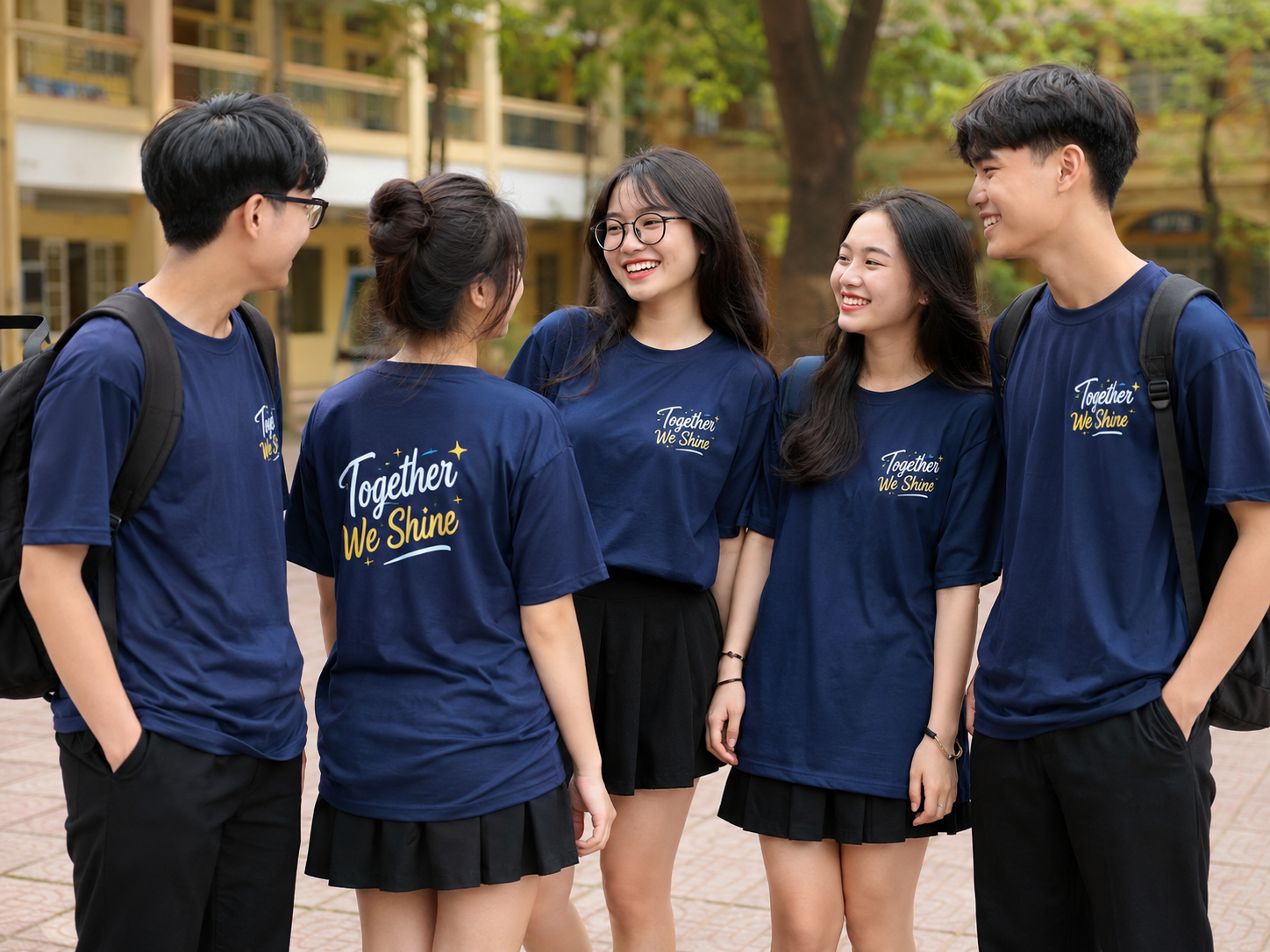Thiết kế áo lớp với slogan theo yêu cầu