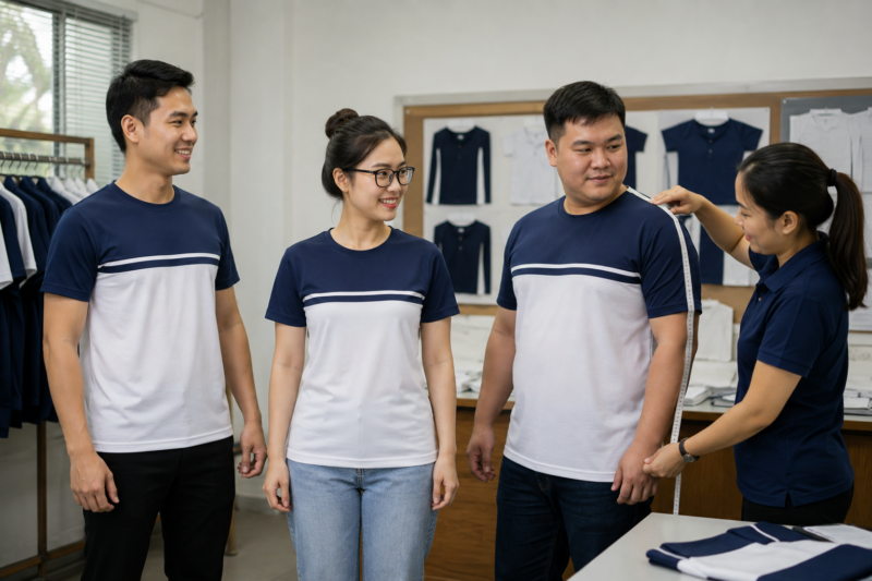 Thử size áo thực tế 1