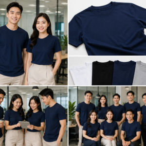 Tổng hợp Mẫu áo thun cổ tròn đồng phục công ty