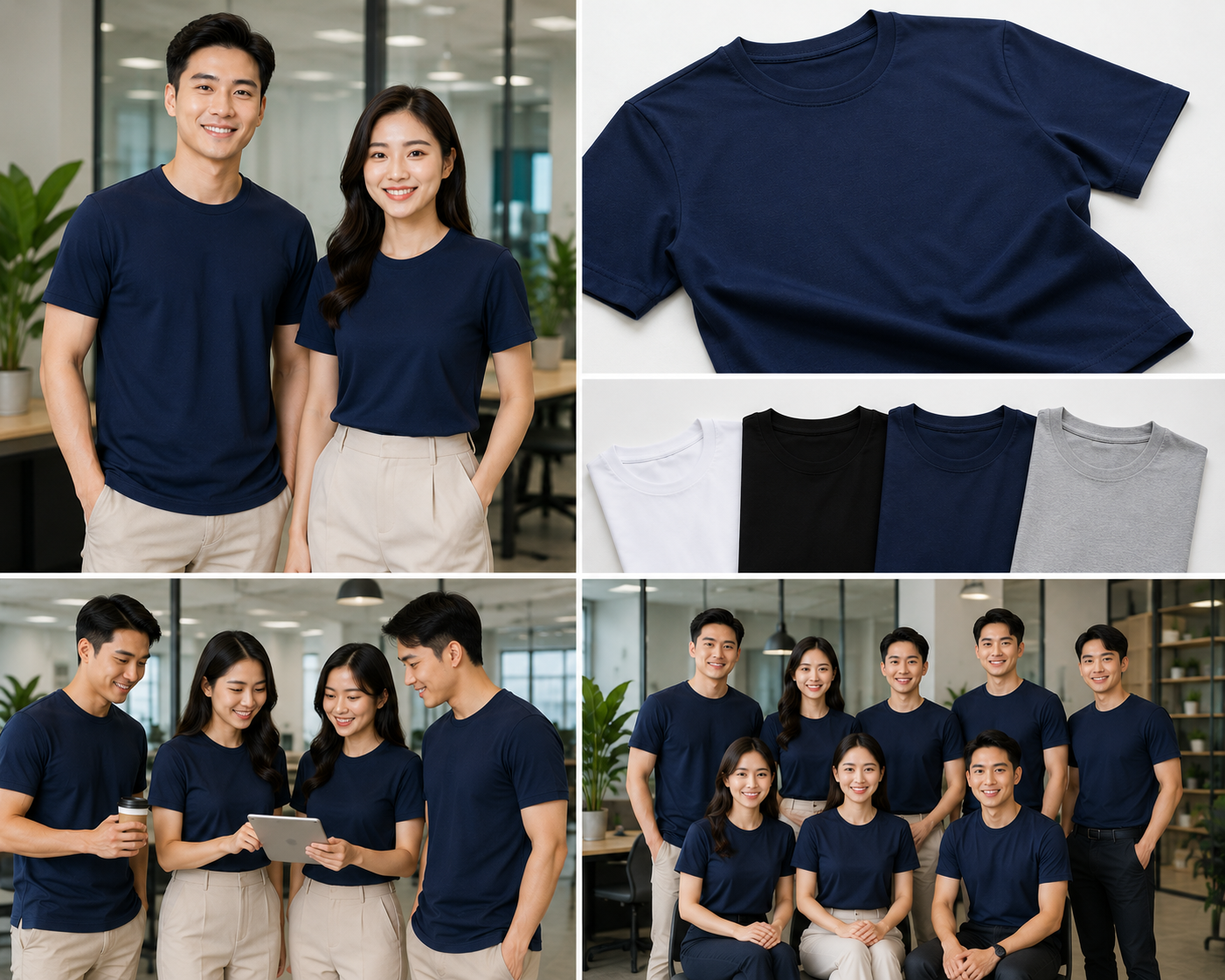 Tổng hợp Mẫu áo thun cổ tròn đồng phục công ty Tổng hợp Mẫu áo thun cổ tròn đồng phục công ty