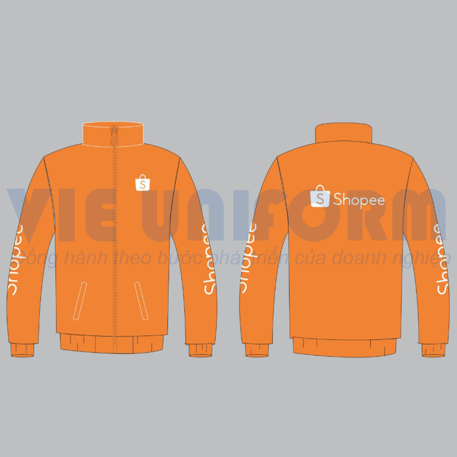 ao gio shopee (1) maket Áo gió shopee, Áo gió nhân viên shopee