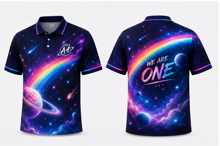 Chi tiết mẫu áo lớp galaxy mặt trước mặt sau và chất liệu Chi tiết mẫu áo lớp galaxy mặt trước mặt sau và chất liệu