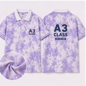 trước sau Mẫu áo lớp Tie Dye cá tính, trẻ trung