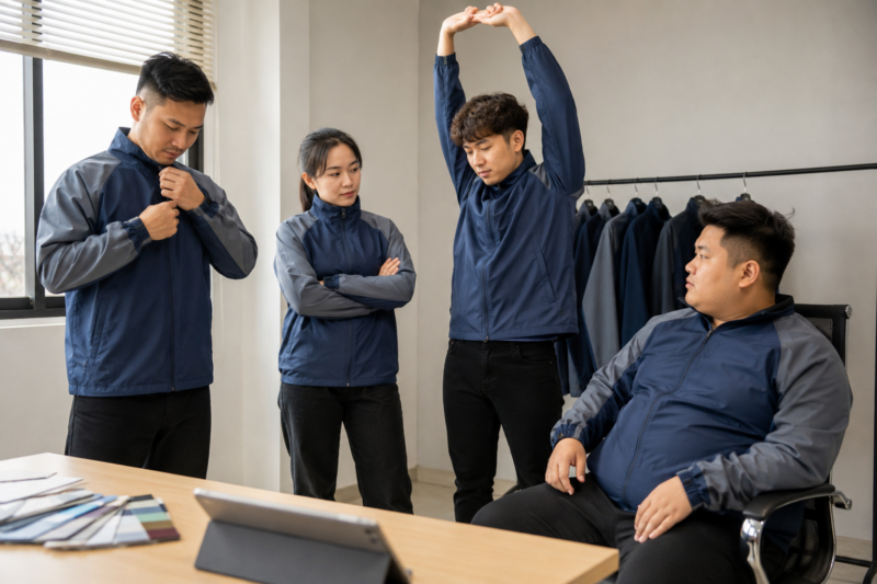 Bảng size áo khoác gió đồng phục