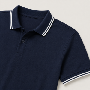 chi tiết bo Mẫu áo polo bo dệt đồng phục