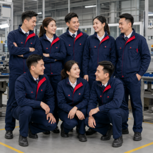 cty mặc mẫu áo khoác gió đồng phục kỹ thuật