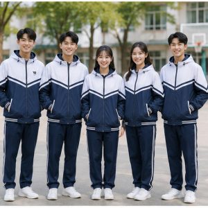 Tập thể đồng phục áo khoác gió học sinh