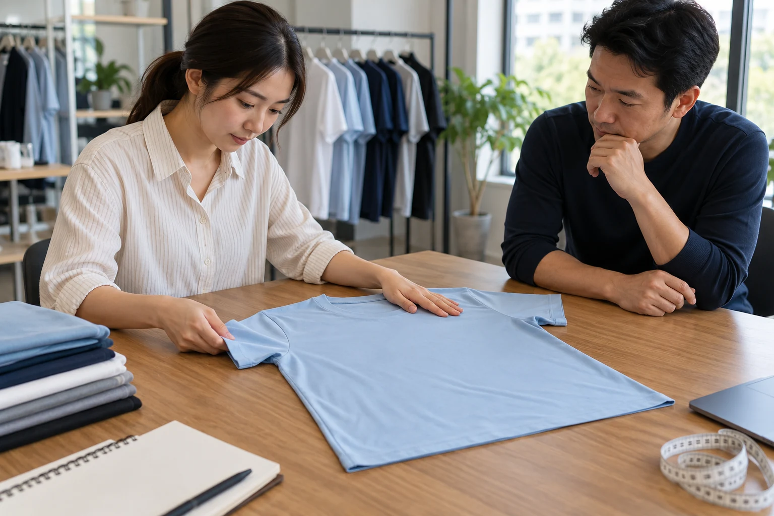 Duyệt áo mẫu trước khi may từ vải Thun lạnh
