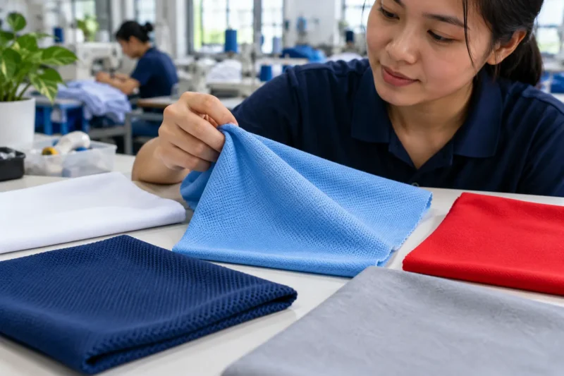 Chất liệu vải dùng in áo đồng phục công ty