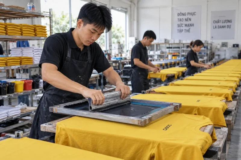 05 In lụa áo đồng phục công ty số lượng lớn
