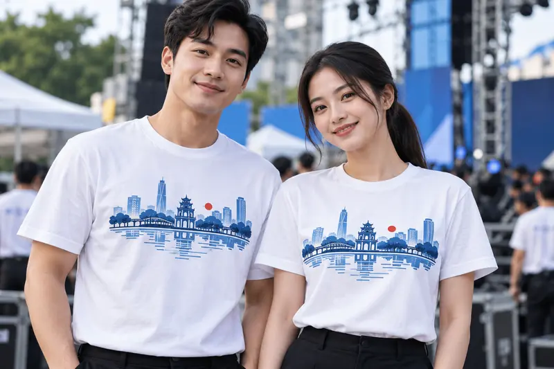 Nhóm mặc áo cotton in DTG hình nhiều chi tiết