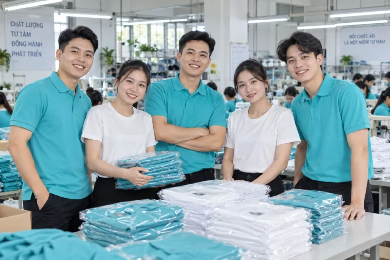 10 Áo đồng phục công ty hoàn thiện tại xưởng