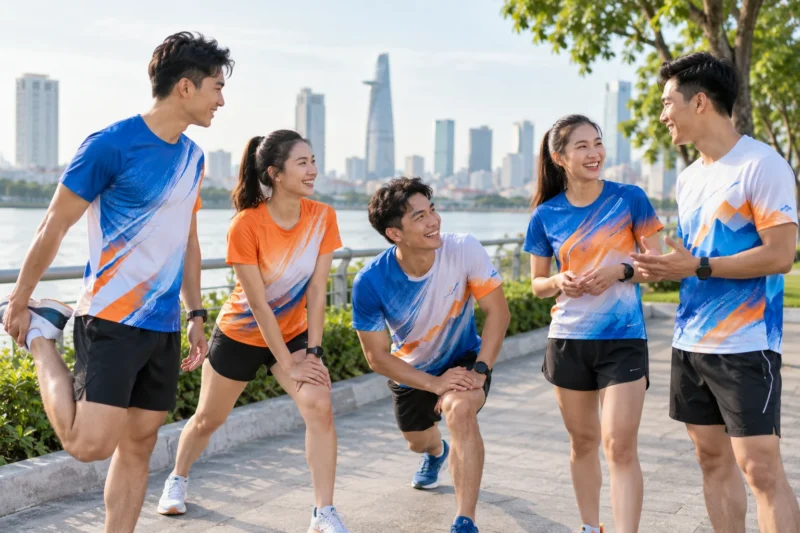 Áo in chuyển nhiệt và áo in logo - Áo in chuyển nhiệt toàn thân cho sự kiện và thể thao