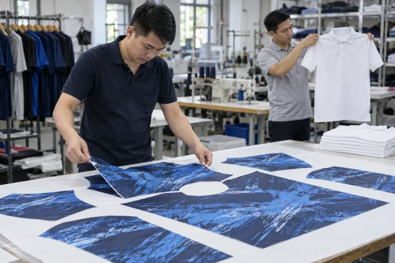 Áo in chuyển nhiệt và áo in logo - Quy trình áo in chuyển nhiệt và áo in logo