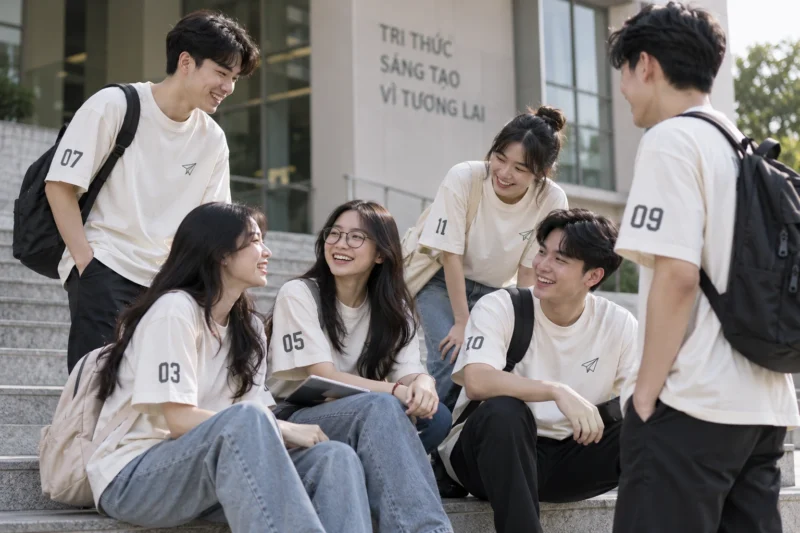 Áo lớp cá nhân hóa tên số cho từng thành viên