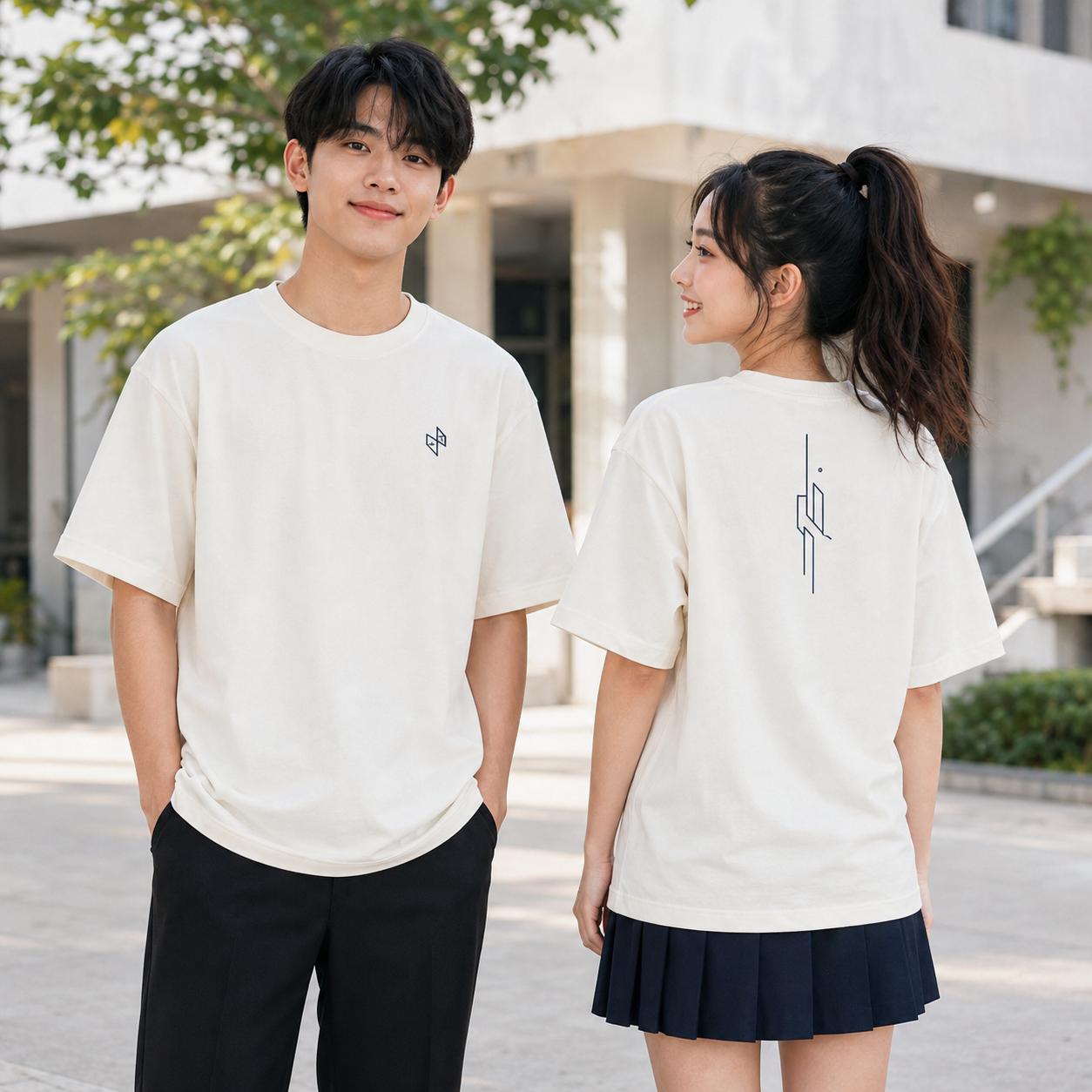 Mẫu Áo lớp minimalism Mẫu Áo lớp minimalism